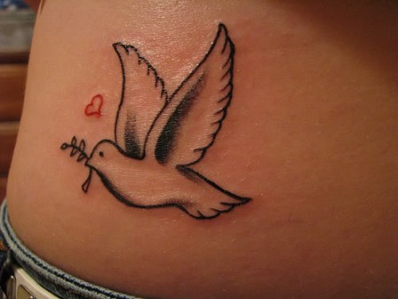 traditional dove tattoo